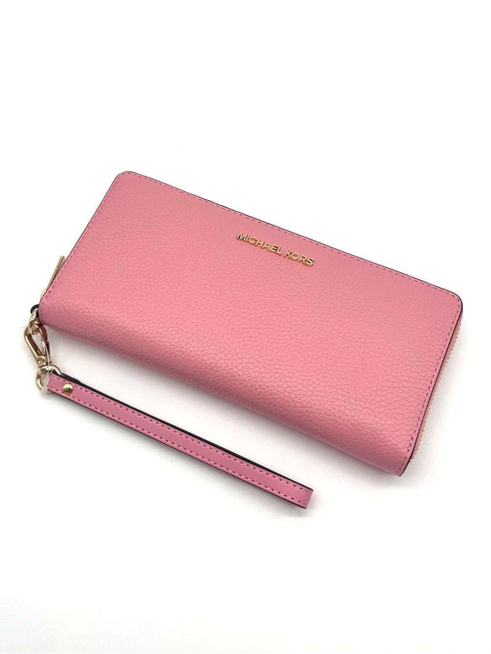 Michael Kors Jet Set Travel Large Leather Continental Wallet - Carnation Pink